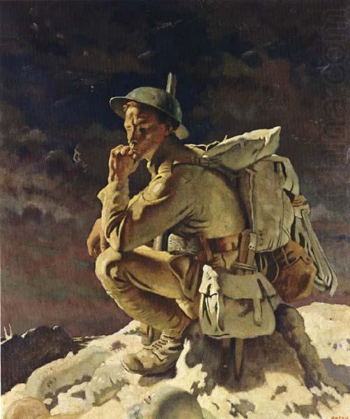 The Thinker on the Butte de Warlencourt, Sir William Orpen